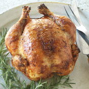 Rosemary-Brined Rotisserie Chicken