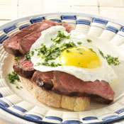 Steak and Eggs with Gremolata