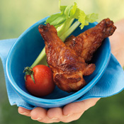 Hickory Drumettes with Bourbon-Molasses Glaze