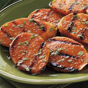 Bourbon-Glazed Yams with Mint