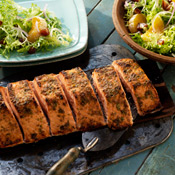 Cedar-Planked Salmon with Coriander-Citrus Glaze