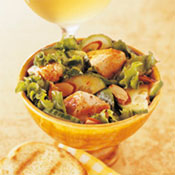 Sweet Chili-Mustard Chicken Salad with Toasted Almonds