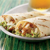 Baja Fish Wraps with Chipotle-Lime Slaw
