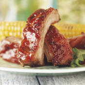 Baby Back Ribs with Spiced Apple-Cider Mop