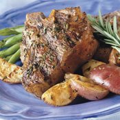 Rosemary Lamb Chops with Grill-Roasted Potatoes
