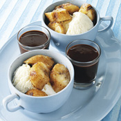 Spiced Banana Chocolate Sundaes