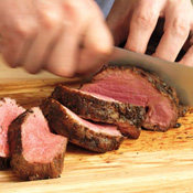 Herb-Crusted Beef Tenderloin Roast with White Wine Cream Sauce