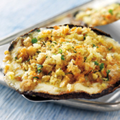 Marinated Portabello Mushrooms with Asiago