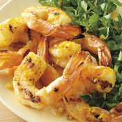 Orange-Fennel Shrimp over Watercress