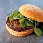 Portabello Mushroom Sandwiches with Arugula and Balsamic Aioli