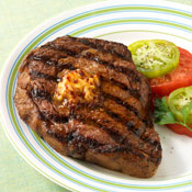 Rib Eye Steaks with Chipotle Butter