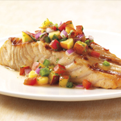 Salmon with Nectarine Salsa