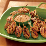 Vietnamese Shrimp Pops with Peanut Sauce