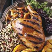 Honey-Lime Glazed Cornish Game Hens