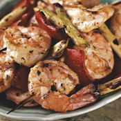 Shrimp Kabobs in Ginger Marinade