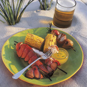 Smoky Lobster Tails and Corn on the Cob